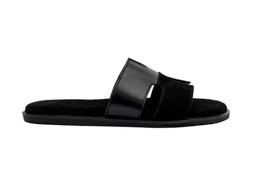 Hermes Black suede Cow Leather